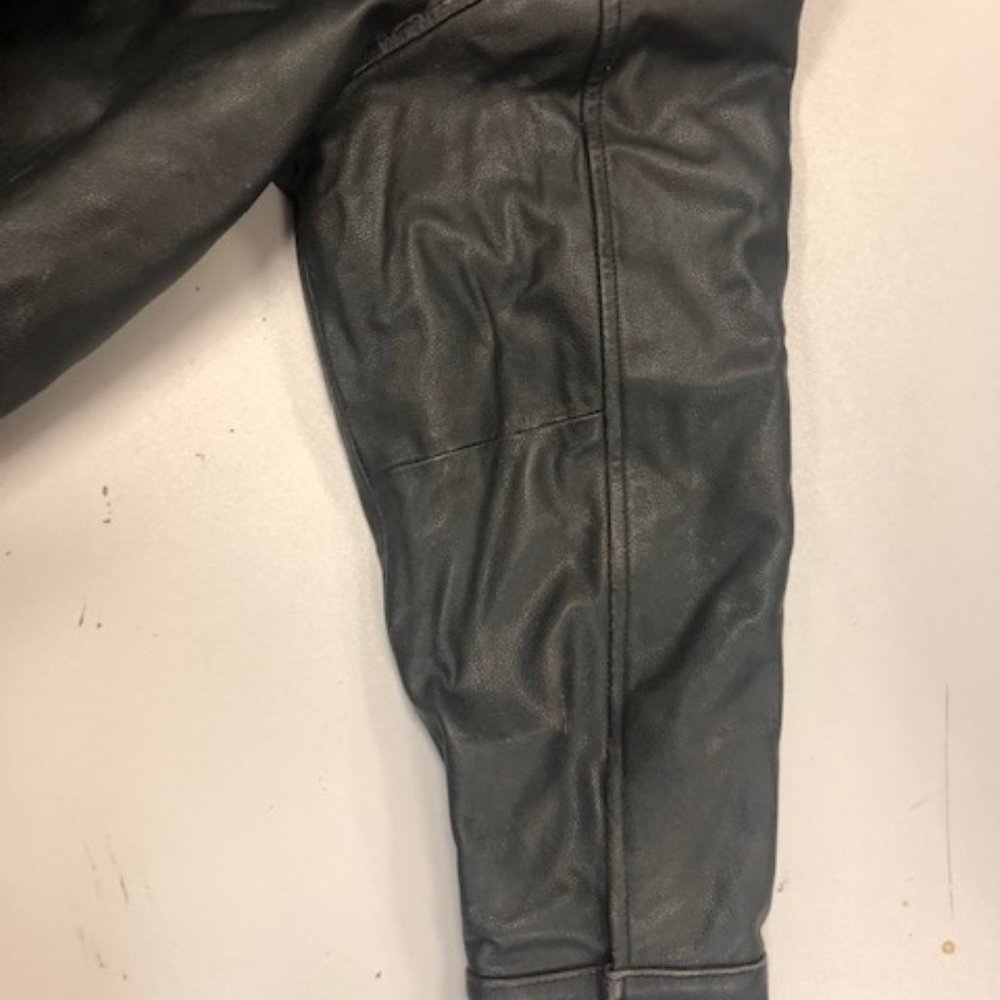 Black Gap Leather coat - Kids Large Size 10 - Picture 4 of 8